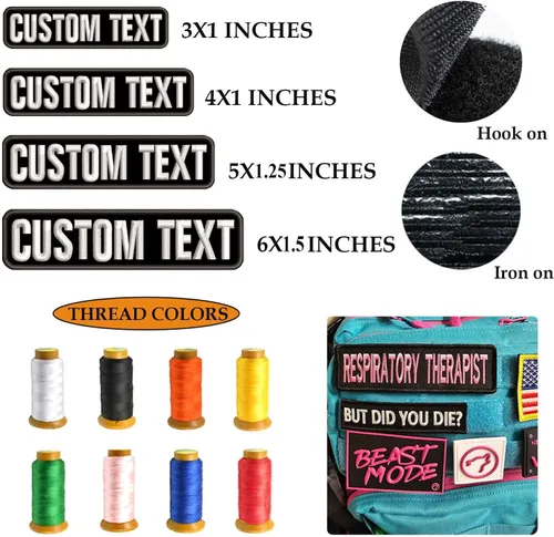 Miniatura 2 de Parches personalizados con nombre, 2 insignias tácticas bordadas militares, parche personalizado para arnés de perro para chaquetas, mochilas