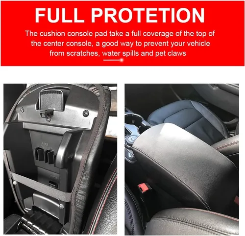 Miniatura 3 de DEYTOP Funda para reposabrazos de consola para Ford Explorer 2011-2019 Almohadilla de protección para consola central para Explorer 2019 2017