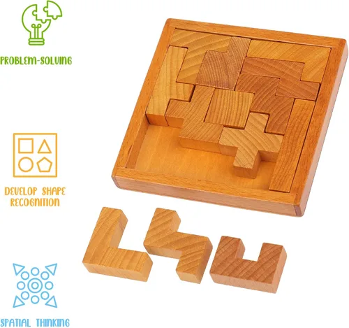Miniatura 7 de Rompecabezas de Teaser Cerebral de Madera para Niños, Niños y Adultos. Nuevo Nivel de Desafío para Aquellos que Aman un Buen Entrenamiento Mental