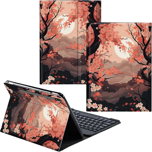 Miniatura 89 de Funda para Samsung Galaxy Tab S6 Lite 2022/2020 Teclado Inalámbrico Desmontable y Cubierta De Soporte De Cuero PU Funda Protectora Para Samsung