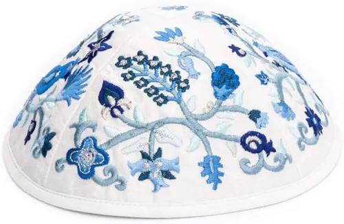 Miniatura 2 de Yair Emanuel Tallit - Bordado Completo - Matriarcas - Azul