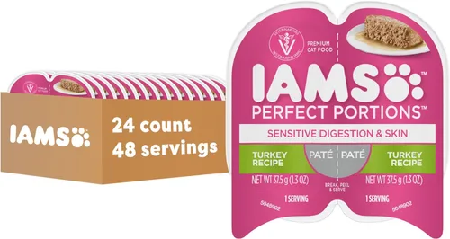 Miniatura 18 de IAMS porciones perfectas - cortes en salsas y patés, alimentos húmedos para gatos adultos sin granos (24 paquetes dobles)., Pate