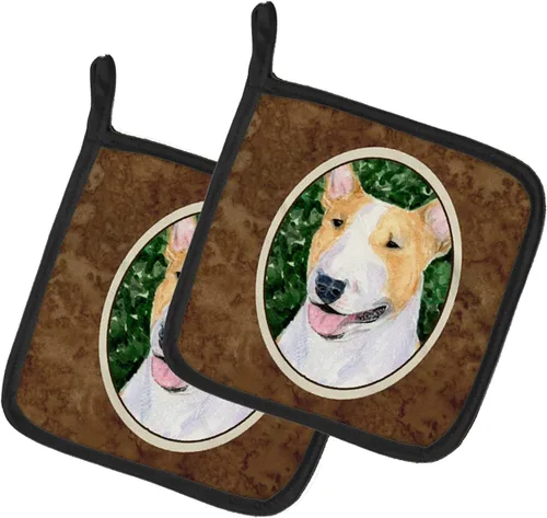 Miniatura 11 de Caroline's Treasures SS8617PTHD - Juego de soportes para ollas de cocina resistentes al calor, almohadillas calientes para horno para cocinar, Husky