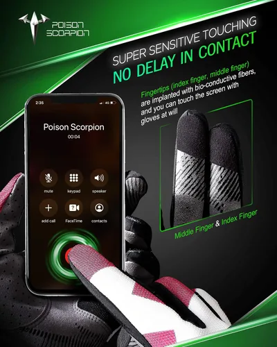 Miniatura 5 de POISON SCORPION Motocicleta Motocross Dirt Bike Guantes para hombres y mujeres