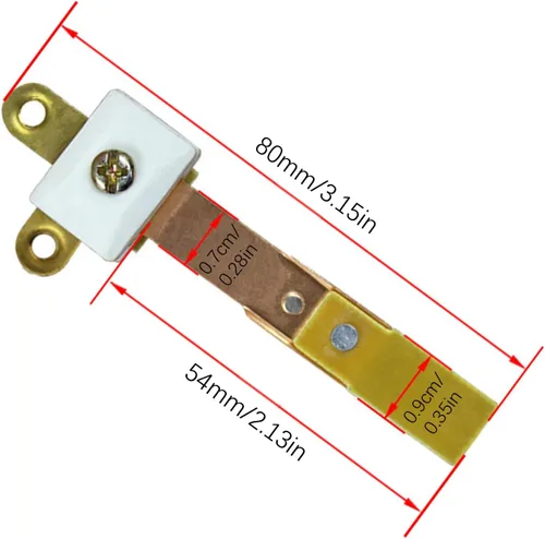 Miniatura 8 de Interruptor de contacto para olla de arroz, interruptor de control de temperatura de pie de hierro de contacto de cobre, piezas de reparación