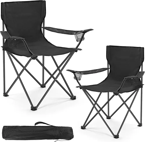 Miniatura 8 de WEIDIORME Paquete de 2 sillas de campamento ligeras para adultos y adolescentes, sillas portátiles plegables de capacidad de 250 libras con bolsa