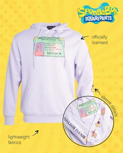 Miniatura 3 de Nickelodeon Sudaderas con capucha para hombre - Sudaderas unisex de forro polar con diseño gráfico de SpongeBob y Patrick - Sudaderas casuales