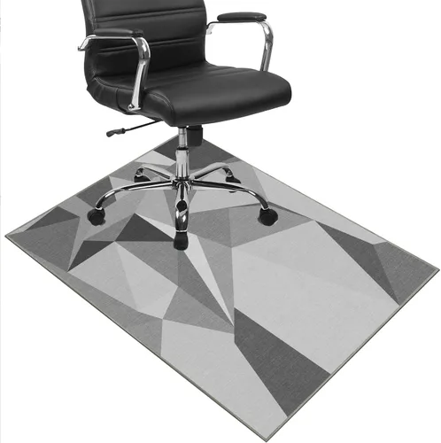 Miniatura 9 de Tapete para silla de oficina para suelo de madera dura, tapete de piso de 55 x 35 pulgadas para silla de oficina, tapete para silla de escritorio