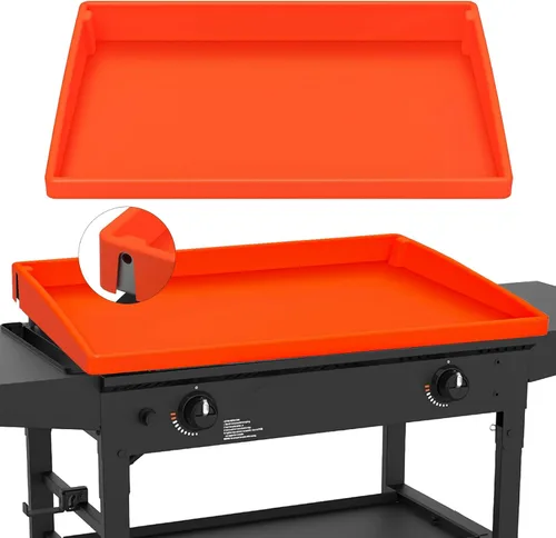 Miniatura 9 de Tapete de cubierta de parrilla de 17 pulgadas para parrilla Blackstone, accesorios de protección completa para parrilla, tapete de silicona de grado
