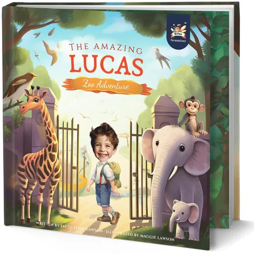Miniatura 2 de Libro de cuentos personalizado para niños, increíble aventura en el zoológico, nombre y foto personalizados, regalos para bebés, historia atractiva