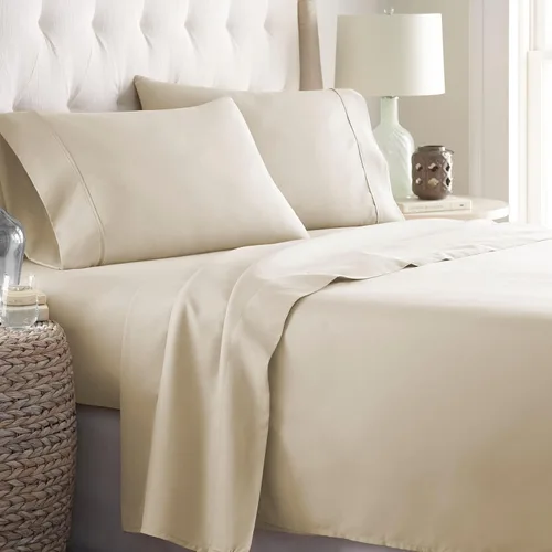 Miniatura 23 de Danjor Linens Juego de sábanas Cal King para personas que duermen con calor, sábanas de calidad de hotel con 4 fundas de almohada, bolsillos 03