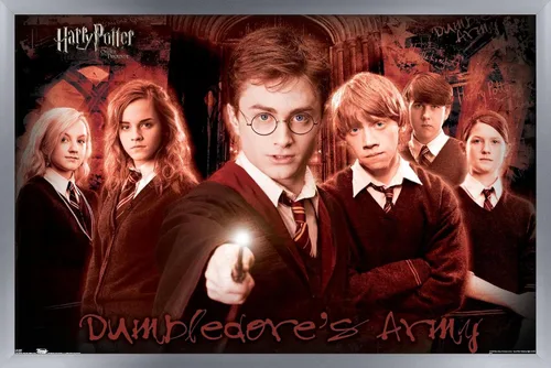 Miniatura 11 de Harry Potter y la orden del fénix - Póster de pared grupal, 22.4 pulgadas de largo x 14.7 pulgadas, versión enmarcada en madera de granero
