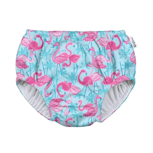 green sprouts Pañal de natación absorbente reutilizable pull-up Flamencos Aqua Palm