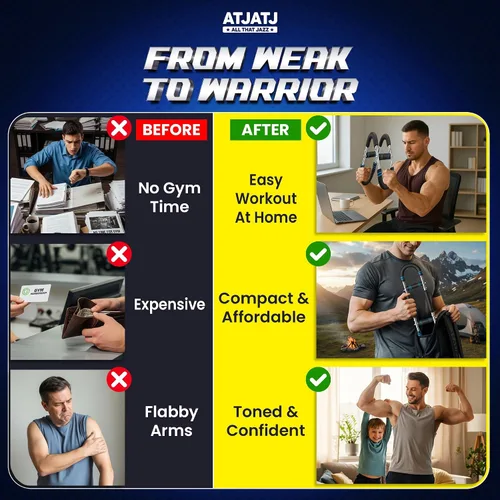 Miniatura 9 de Entrenador de brazo Twister de 3 niveles (50-100 libras), equipo de entrenamiento ajustable para pecho y bíceps para hombres, equipo de gimnasio