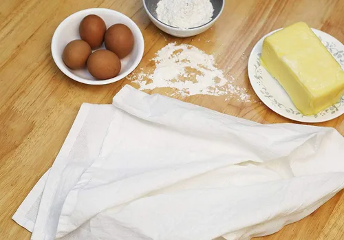 Miniatura 5 de AMOUR INFINI Harina Sack - Juego de 12 toallas de cocina de algodón orgánico, lavables, superabsorbentes, toallas de cocina, servilletas de tela