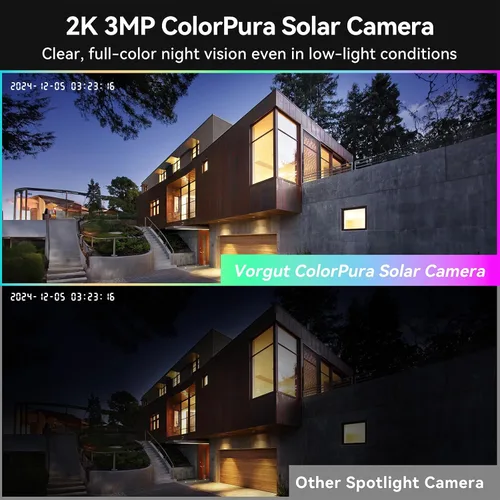 Miniatura 3 de Cámaras de seguridad solares inalámbricas para exteriores con monitor de 10 pulgadas, sistema de cámara solar 2K de 4 piezas, PTZ de 360°, visión