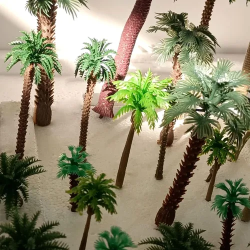 Miniatura 3 de 36 palmeras, arbustos de escala Ho, árboles de plástico para proyectos de 1.5-6 pulgadas (1.2-6.3 in), árboles en miniatura