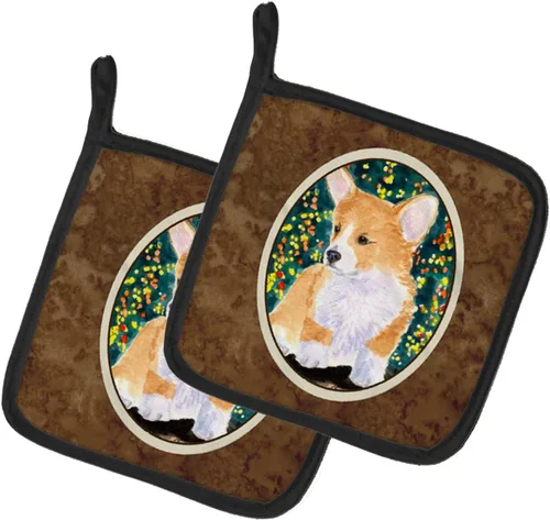 Miniatura 171 de Caroline's Treasures SS8617PTHD - Juego de soportes para ollas de cocina resistentes al calor, almohadillas calientes para horno para cocinar, Husky
