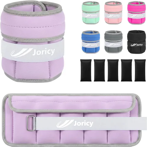 Pesas ajustables para muñeca de tobillo para mujeres y hombres, un par de pesas de pierna de brazo de 1-3/4/5/6/8/10/20 libras con bolsas de arena