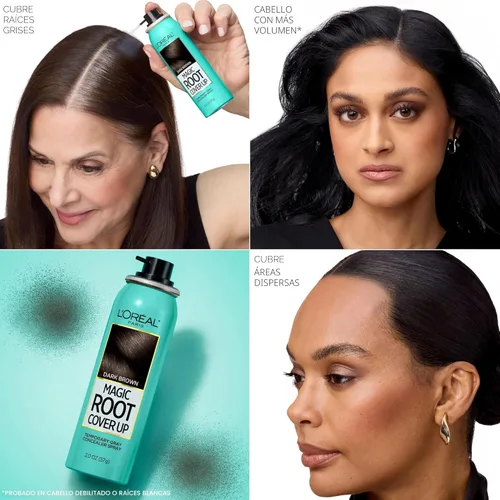 Miniatura 2 de L'Oreal Paris Magic Root Cover Up Corrector Spray para rubias, rubio medio, 2 onzas líquidas, sin amoníaco ni peróxido, adecuado para tinte