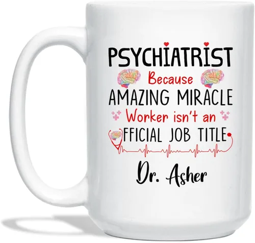 Miniatura 11 de Taza de café personalizada, regalo para graduación de psicólogo, My Degree in Psychology Makes Me Hight Qualified To Judge Everyther, taza de café