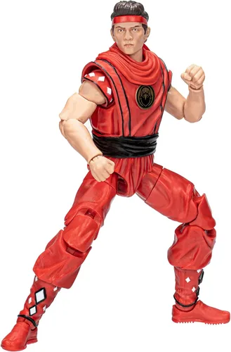 Miniatura 3 de Hasbro Power Rangers x Cobra Kai Lightning Collection Morphed Miguel Díaz Red Eagle Ranger Figura de 6 pulgadas