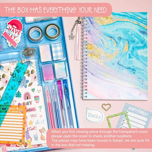 Miniatura 3 de ABERLLS Kit de Diario DIY para Niñas, Regalo de Cumpleaños para Niñas de 6 a 12 Años, Kits de Arte y Manualidades para Niñas Adolescentes, Set