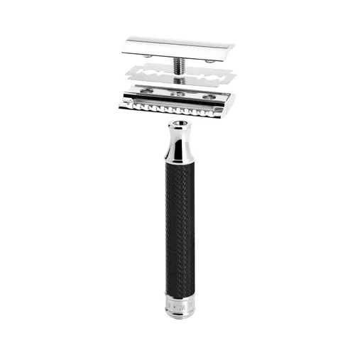 Miniatura 7 de MÜHLE Maquinilla de afeitar de seguridad tradicional R89 de doble filo (peine cerrado) Perfecta para uso diario Afeitado cerrado y suave
