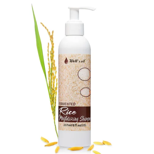 Miniatura 6 de Well's - Acondicionador de agua de arroz fermentado para el crecimiento del cabello, lleno de manteca de karité, argán, romero, citronela, lavanda