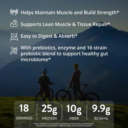 Miniatura 5 de MRM Nutrition Gainer Proteína con probióticos y postbióticos, sabor a vainilla para hombres y mujeres, 0.88 onzas de concentrado y aislado