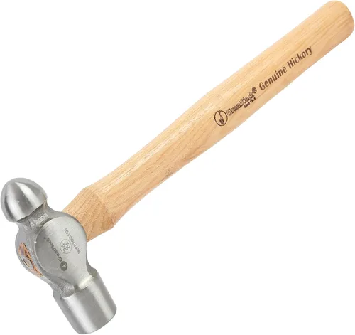 GreatNeck BP24 Martillo de Bola, 24 Oz. Martillo de Acero Forjado en Caída con Mango de Madera de Nogal Autentico Equilibrado con Precisión,