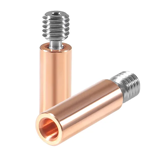 Miniatura 3 de 5 piezas CR10 bimetálico Heatbreak, actualización suave todo metal bimetálico cobre titanio Heatbreak garganta alta temperatura para Creality 3D