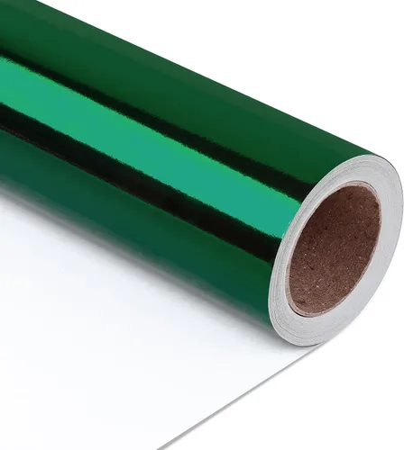 Miniatura 21 de NESCCI Papel de regalo metálico dorado, papel de color sólido, papel de regalo perfecto para bodas, día de San Valentín, cumpleaños, Navidad, baby