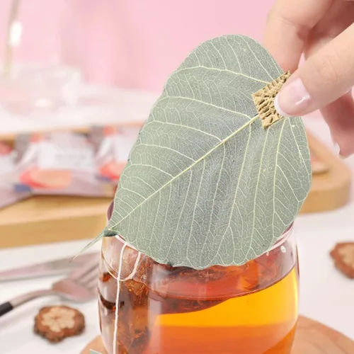 Miniatura 4 de Accesorios de café Infusor de té en forma de hoja Colador de té Colador de acero inoxidable verde
