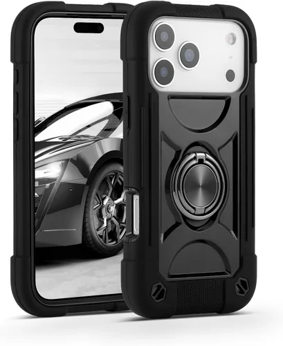 Miniatura 86 de MARKILL Funda compatible con iPhone Air de 6.5 pulgadas 2025 con soporte de anillo giratorio de 360 grados, protección contra caídas de grado