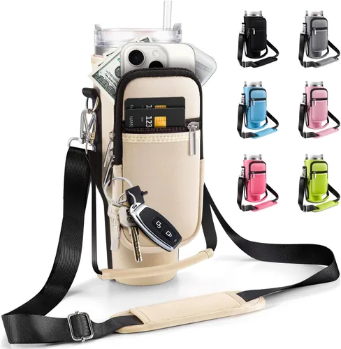 Miniatura 9 de Bolsa de transporte con bolsillo para teléfono para vaso Stanley de 40 onzas con asa y vaso Simple Modern de 40 onzas - Funda tipo bandolera