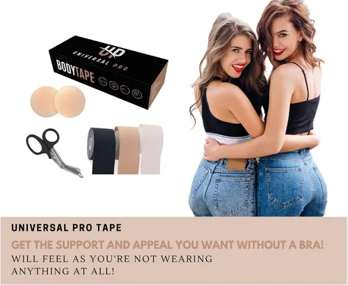 Miniatura 7 de Boob Tape BoobyTape for Breast Lift Tape A-E Cup Push Up in All Dress Tape with Reusable Nipplecover AdhesiveBob Tape