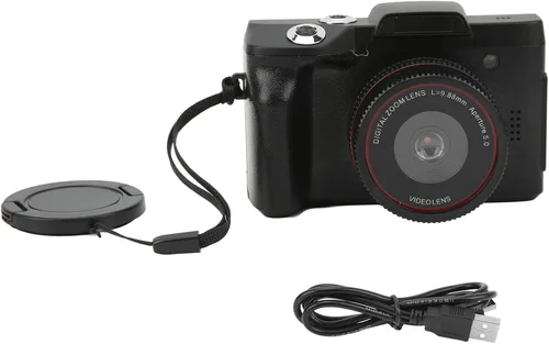 Miniatura 5 de Cámara digital, cámara de vlogging HD de 16 megapíxeles, cámara compacta con zoom digital de 16X, cámara selfie, grabación en bucle, cámara digital
