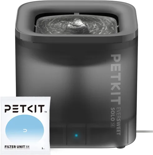 PETKIT Nueva fuente de agua para gatos con bomba inalámbrica, fuente de agua ultra silenciosa para mascotas de 65 oz/1.85 L para gatos y perros en