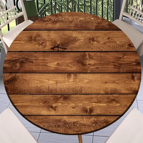 Miniatura 36 de Round Fitted Tablecloth with Elastic Outdoor Table Cover Round Elastic Tablecloths for Tables Waterproof Wipeable Table Cloths for