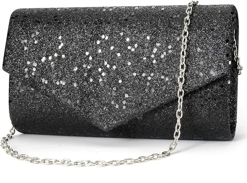 Miniatura 2 de CurvChic Bolso de noche para mujer, bolso de mano con diamantes de imitación, bolso de fiesta para novia y graduación