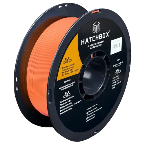 Miniatura 9 de HATCHBOX - Filamento para impresora 3D de PLA mate, precisión dimensional +/- 0.03 mm, carrete de 1 kg, 1.75 mm, color Kraft Papel kraft