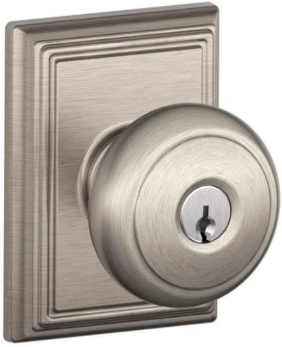 Miniatura 15 de Schlage F10 AND 716 ADD - Pomo Andover con moldura Addison, cerradura de paso para pasillos y armarios, bronce envejecido