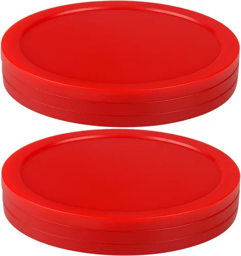 Miniatura 2 de Discos de hockey de aire de 3 1/4 pulgadas, paquetes de objetivos de tamaño completo, accesorios de repuesto para mesas de juego (6 piezas)