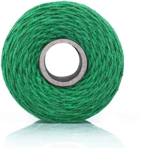 Miniatura 4 de Cordel de algodón para usar en la cocina, para atar carne preparada en casa, hacer salchichas, o para manualidades y aplicaciones de jardinería Verde