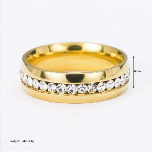 Miniatura 6 de Juego de anillos de boda de dos anillos, para parejas, de 10 quilates de oro amarillo, relleno de circonia cúbica blanca, para compromiso y boda