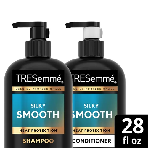 Miniatura 9 de TRESemmé Juego de champú y acondicionador, sedoso y suave + mascarilla reparadora de queratina, productos para el cabello antiencrespamiento