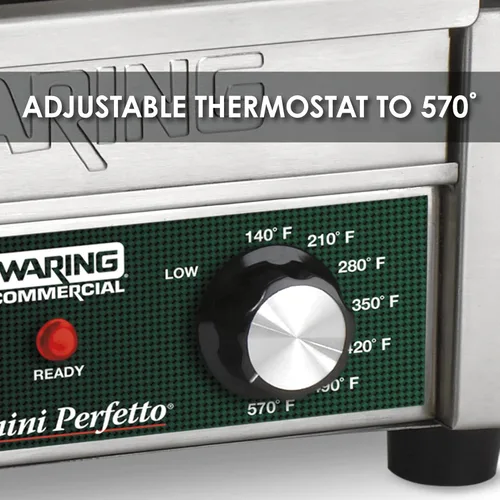 Miniatura 6 de Waring Commercial WFG275 - Parrilla plana de tostado de tamaño completo de 14 x 14 pulgadas, 120 V, 1800 W, enchufe de 5 a 15 fases