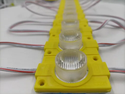 Miniatura 3 de Q QINGCHEN - Módulo LED púrpura de 12 V con lente de 2.0 W para caja de luz con cinta adhesiva en la parte posterior (paquete de 20 unidades)