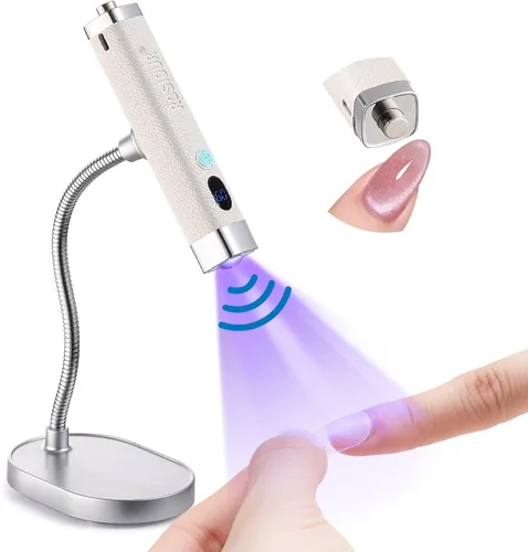 Miniatura 13 de Mini Lámpara UV para Uñas de Gel - Lámpara de Curación Rápida de Flash Manual con Soporte - Recargable Lámpara UV LED de Curación con Sensor